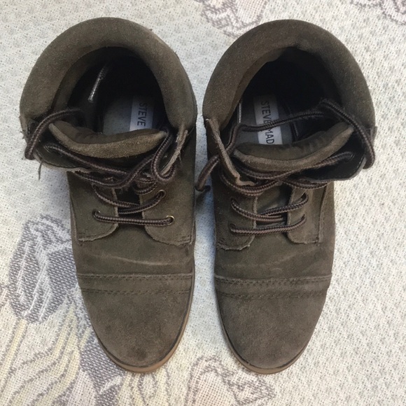 Steve Madden Maecie army green laceup combat boots - Picture 4 of 8